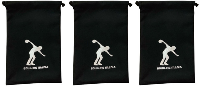 볼링매니아 핸드컨디셔너 III 파우치 볼링용품 핸드컨디션 핸드그립 볼링파우더 3개, 블랙