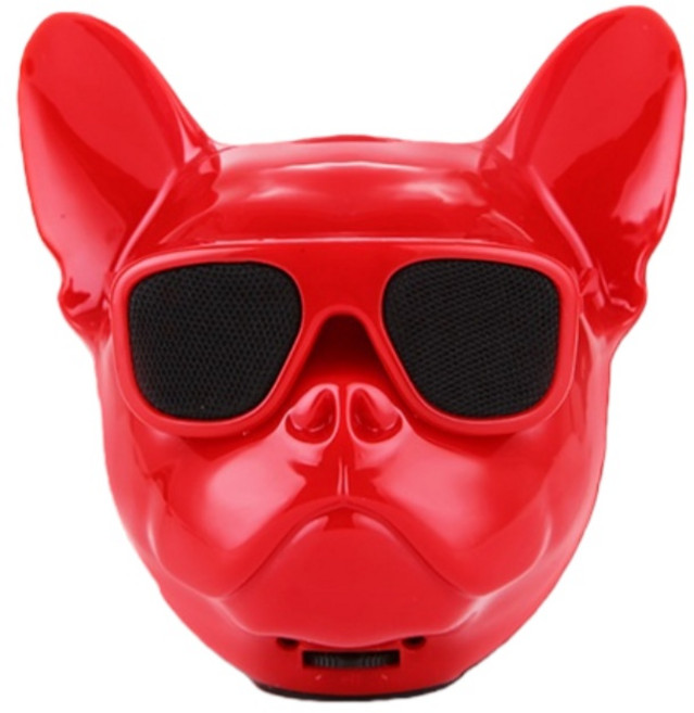 MILLANDA 블루투스 스피커 검투견 만져봐요. 휴대할 수 있는 무선 블루투스 스피커 중저음 선물, 미디엄레드(10*8*10cm), JFK34123