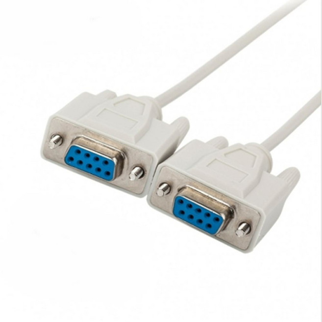 9핀 시리얼크로스케이블 FF 암암 커넥터 바코드연장선, 1개, 10m