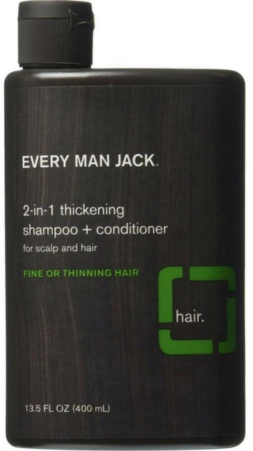 Every Man Jack 2-in-1 씨크닝 샴푸 & 컨디셔너 382.7g(13.5온스) (3팩), 400ml - 쿠팡
