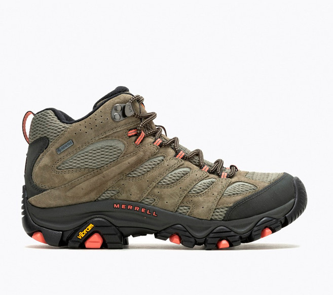 MERRELL MOAB 3 MID GORE-TEX 防水登山健行鞋 橄欖綠