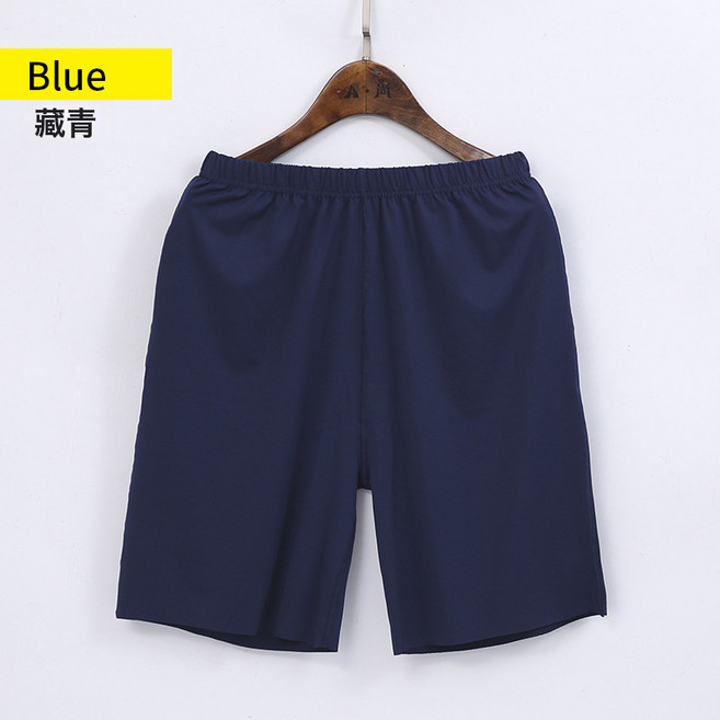 男士無痕冰絲短褲薄款彈力透氣運動五分褲居家睡褲純色休閒沙灘褲