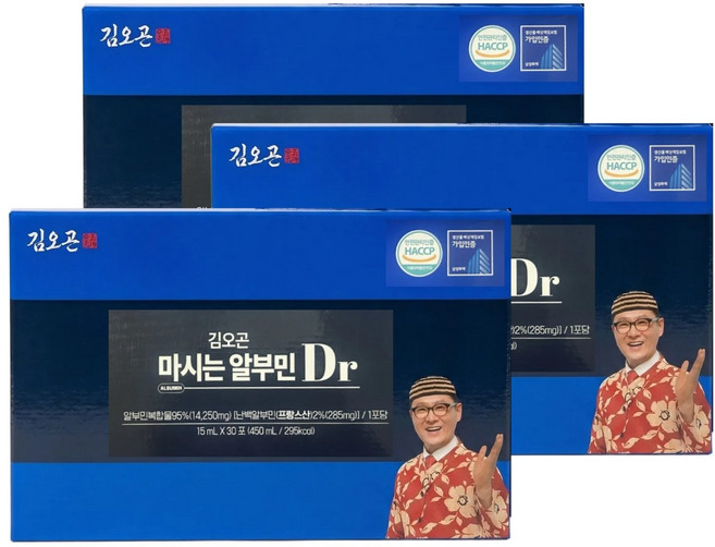 김오곤 마시는 알부민 하루1포, 3개, 450ml