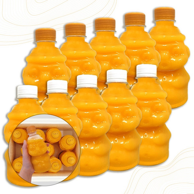 굿소일프레시 제주 감귤 농축액 한라봉 천혜향 과채 주스 과즙 340ml 2종 (10병), 3.4L, 1세트