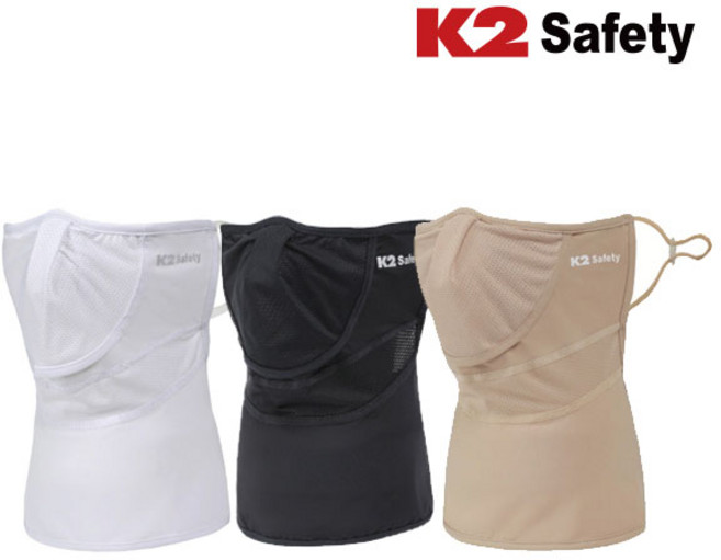 케이투세이프티 플로우스카프 귀걸이마스크 골프 등산 낚시 산책 야외용 자외선차단 스카프, 베이지, 1개