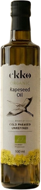 에코 NO화학용매 유기농 냉압착 카놀라유 건강 요리유, 1개, 500ml