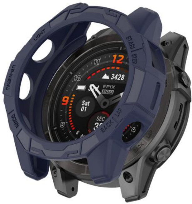 TPU 소프트 실리콘 케이스 Garmin Fenix 7X 7S 7 Pro용 시계 보호 커버 Garmin Epix Pro Gen 2 용 51mm 47mm 42mm 쉘 범퍼, [02] Fenix 7 (7 Pro), 7) Dark blue - Fenix 7X (7X Pr