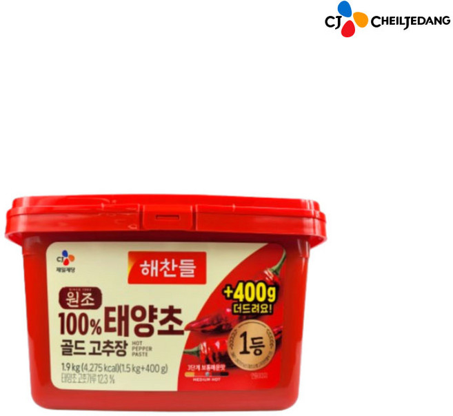 해찬들 태양초 골드 고추장, 1.8kg, 1개