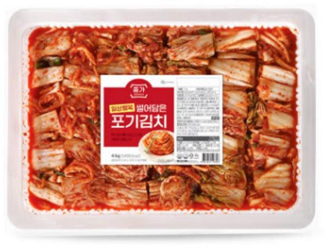 종가 썰어담은 포기김치, 4kg, 10개