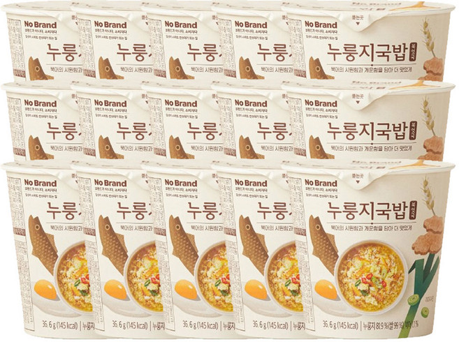 노브랜드 누룽지국밥 북엇국, 36.6g, 15개