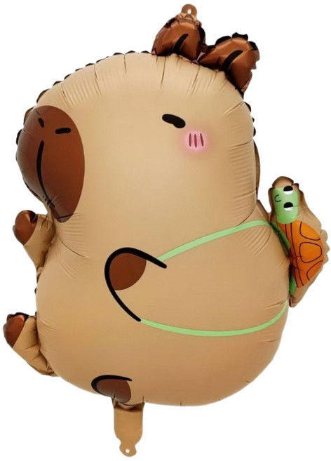 스마일파티 카피바라 호일 풍선 생일 이벤트 파티 캐릭터, 1개, 카피바라_가방