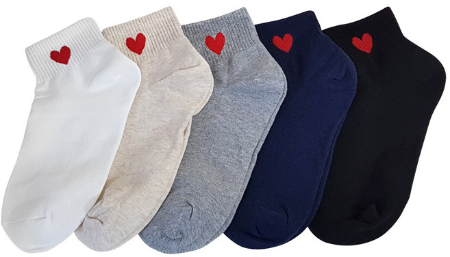 송이네양말 여성양말 하트뿅 발목양말 10켤레