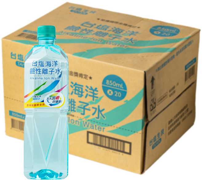 台塩海洋 鹼性離子水 850ml x 20入, 20個
