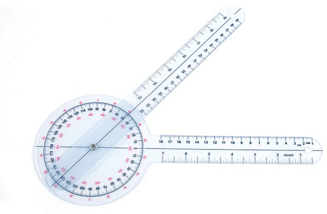 고니오미터 Goniometer 임상용 고니오메타 ROM 관절각도기 30cm, 1개