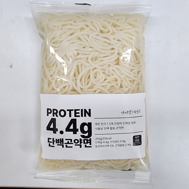 아이엠그라운드 발효 단백곤약면 단백질4.4g 식이섬유 함유 혈당관리 다이어트 200g, 5개