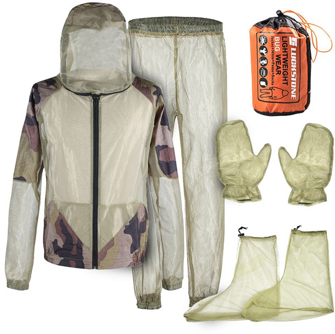 아띠꼴로 낚시 모기장옷 방충복 캠핑 모기옷 벌초복 양봉 낚시복 해충복, XL