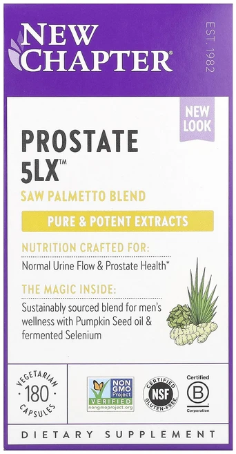 New Chapter Prostate 5LX 베지 캡슐 180정, NewChapterProstate5LX베지캡슐180정, 1개 - 쿠팡