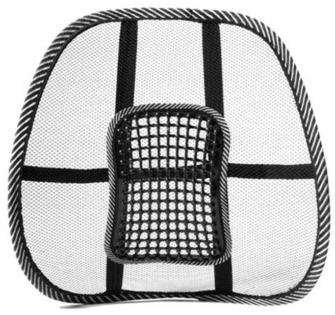 메쉬 타입 등 받이 쿠션 의자 지압