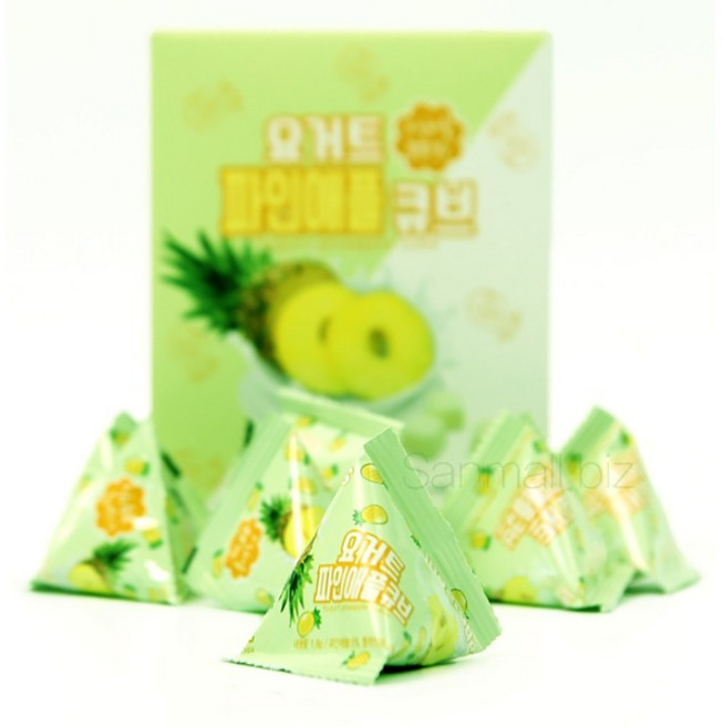 요거트 파인애플큐브 1.8gx50개입 산마을, 요거트 파인애플 큐브 1.8gx10개입, 50개