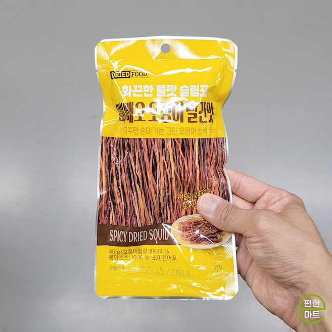 신화에프에스 빼빼오징어 매운맛, 2개, 40g