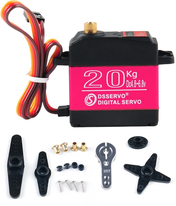 DS3218 디지털 서보 20KG 180 270 학위 고속 서보 IP66 메탈 기어 DS3218 PRO RC 서보 1/8 1/10 스케일 RC, 02 270 Degree, 2) 270 Degree