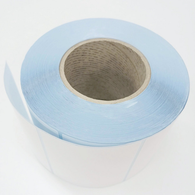 유포지 강접 100X100 500매 유포라벨 냉장라벨 냉동라벨 방수라벨 무지 롤 미싱 75지관, 냉장냉동점착