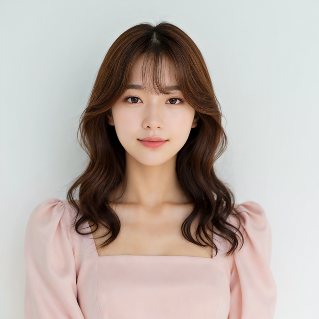 누리메디칼 인모 100% 탈모 항암가발 no23s 여자가발 통가발, 1개, 브라운,불파트(리얼한),일반인(가발핀부착)