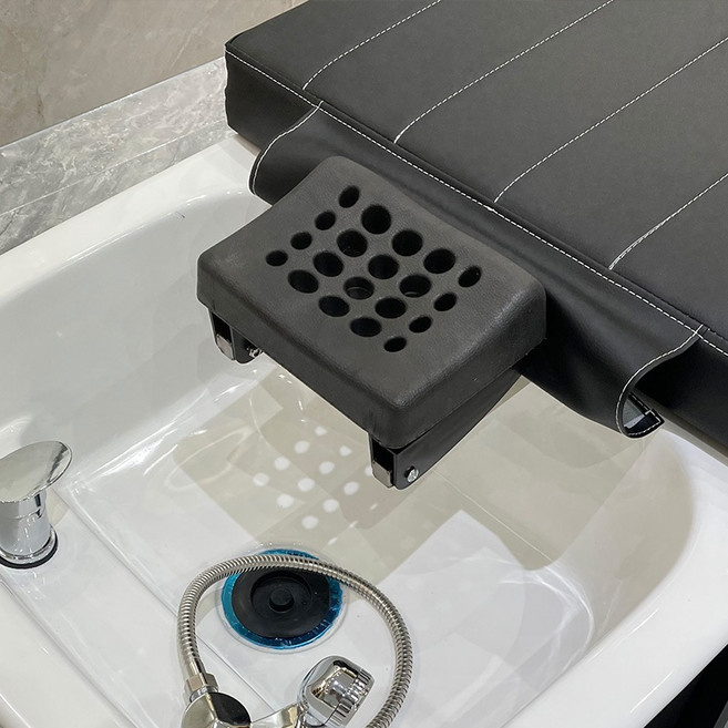 샴푸대 목받침 미용실 샴푸 목 받침대 헤어샵 침대 고무 쿠션, 스펀지 핸드메이드 헤드레스트 23x17cm, 1개