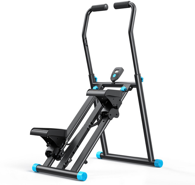 메라치 천국의계단 클라이밍 머신 가정용 실내 운동기구 조절가능 스텝퍼, 블랙