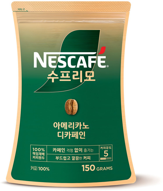 네스카페수프리모 디카페인 아메리카노 원두커피믹스, 150g, 1개입, 1개
