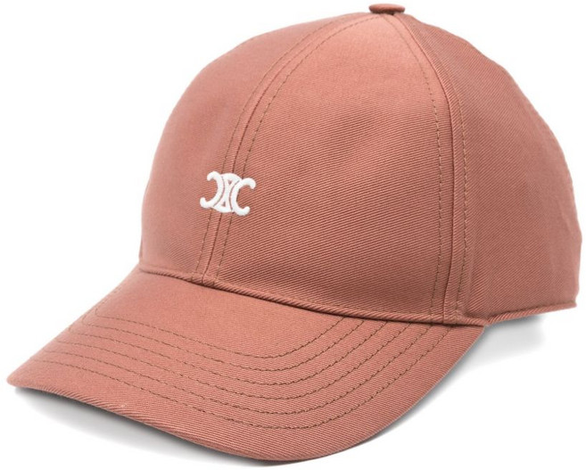 셀린느 트리오페 로고 자수 베이스볼 캡 모자