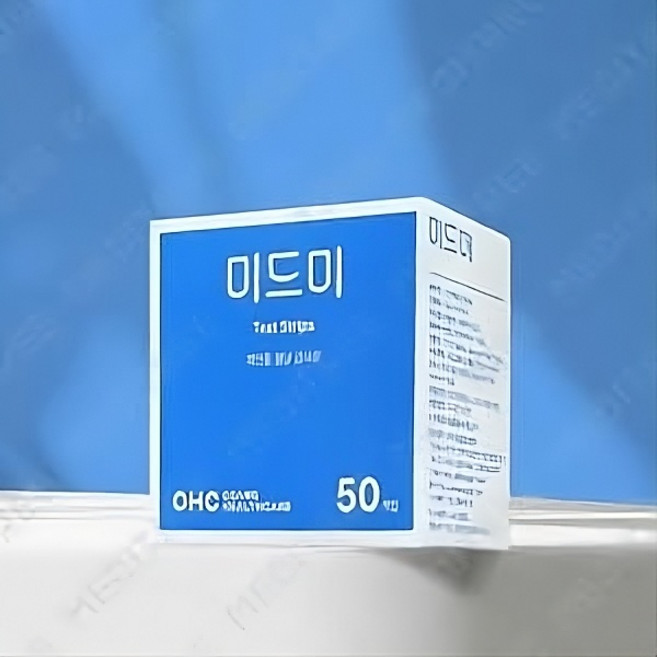 오상헬스케어 미드미 혈당 측정기+채혈기+멸균침10개 혈당지 혈당시험지, 1개, 미드미 혈당지 150매