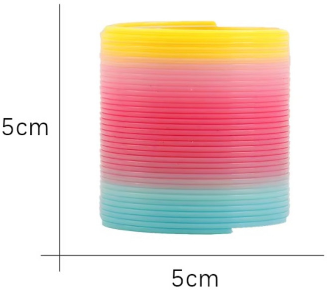 彩虹彈簧圈 5cm, 2個