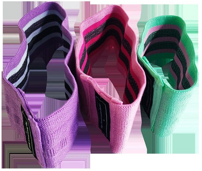 까마느 고탄력 탄성 라텍스 스쿼트밴드 하체밴드 운동 홈트 필라테스 힙업운동, 폭 7cm 3종 세트, 1개