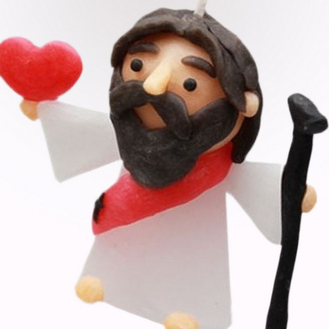 성당 교회 주일 학교 어린이 만들기 놀이 클레이 양초 12개