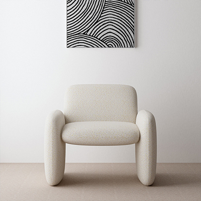 16피스 세미 부클레 라운지 1인쇼파 리클라이너 암체어, 베이지(semi-boucle), 스탠다드