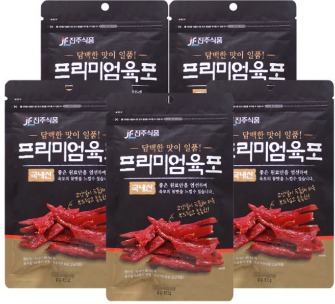진주 프리미엄 육포 [100g], 100g, 5개