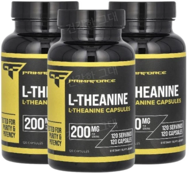 Primaforce L-테아닌 200mg L-Theanine, 3개, 120정 - 쿠팡