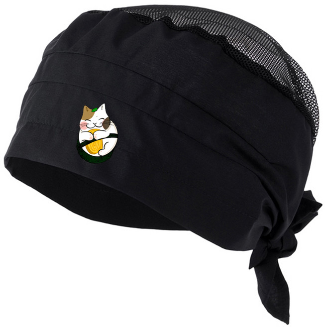 메쉬두건 네코 모듬마키 / 커스텀 디자인 망사두건 / 일식디자인 해적모자 / 주방 위생모자 구다폼 X JOOHA