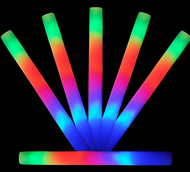 LED 콘서트 파티 응원 스폰지봉, 10개, 4색컬러
