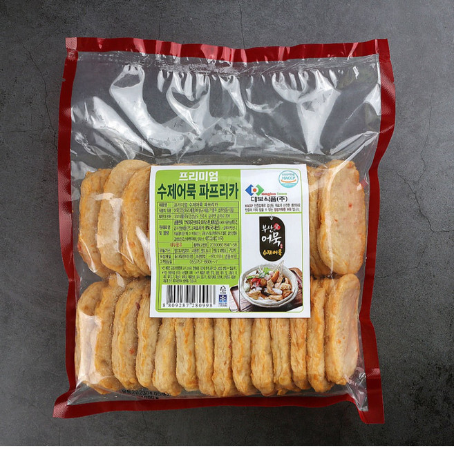 [대보어묵] 부산어묵Premium 파프리카 수제오뎅, 1kg, 1개