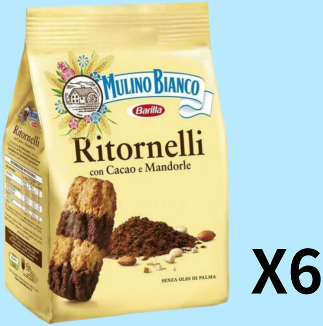 [물리노비앙코] 리토르넬리 Ritornelli 700g X 6팩 Mulino Bianco, 6개