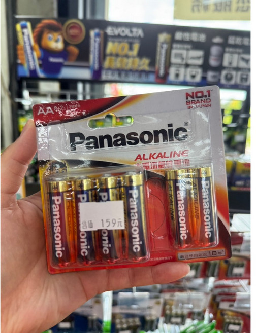 Panasonic 鹼性電池, 1個, 3號4+2