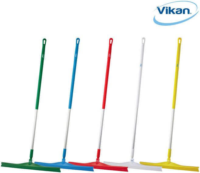 리빙오도르 [바이칸] 싱글 실리콘 바닥스퀴지 + 알루미늄 봉 세트, 400mm, 1100mm, 노랑, 1개