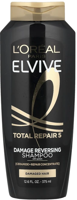 L'Oréal Elvive Total Repair 5 손상 리버스 샴푸 손상된 모발 375ml(12.6fl oz), LOréalElviveTotalRepair5손상리버스샴, 1개, 375ml - 쿠팡