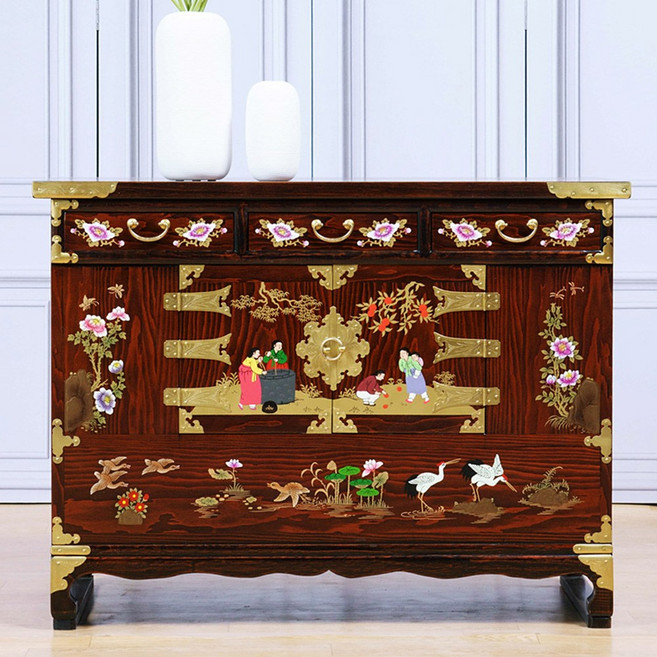 다한수제고가구 그림 통영 머릿장 장식장 수납장