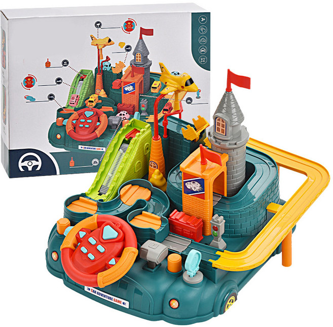 키즈브릭스 직접 조작하는 마법의성 코딩 로드 장난감, 그린, 1개