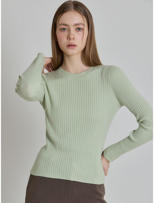 쉬즈미스 울 블렌드 리브 니트 택가격 138000원