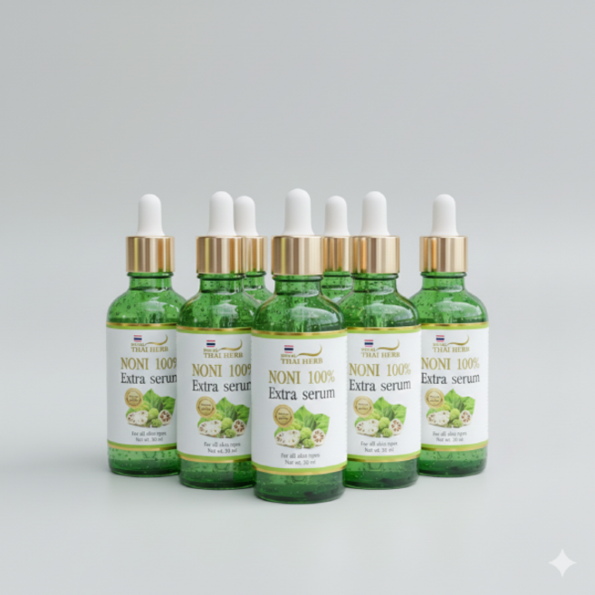 태국 프리미엄 노니 에센스 오일 100% 세럼 노니 엑기스 100% 로얄타이허브 제품, 6개, 50ml