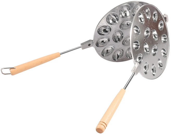 호두 쿠키 금형 16 홀 메이커 Nonstick Oreshki 과자 너트 베이킹 주방 가제트, 02 silver 16 holes